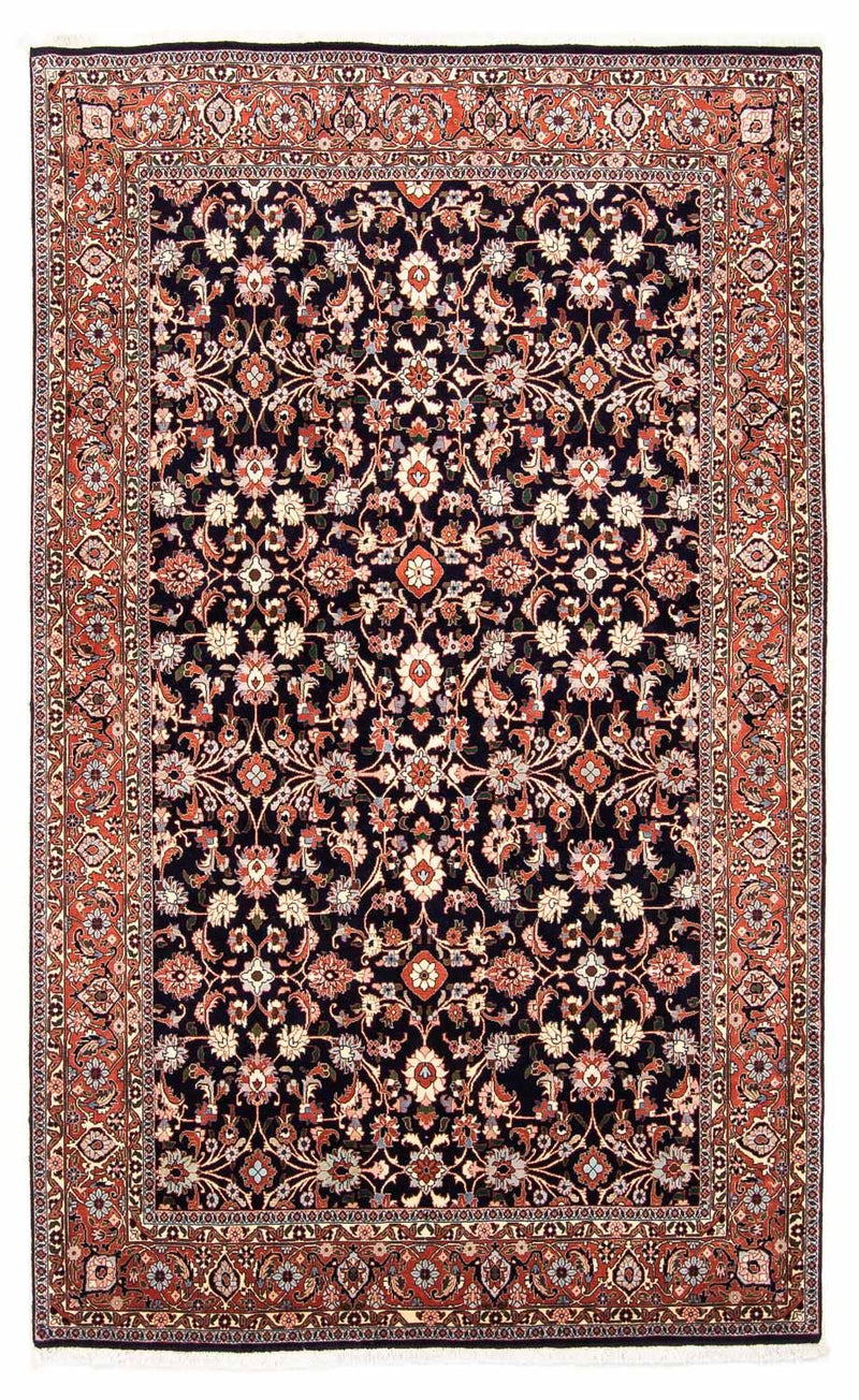 Tapis persan - Bidjar - 245 x 151 cm - bleu foncé