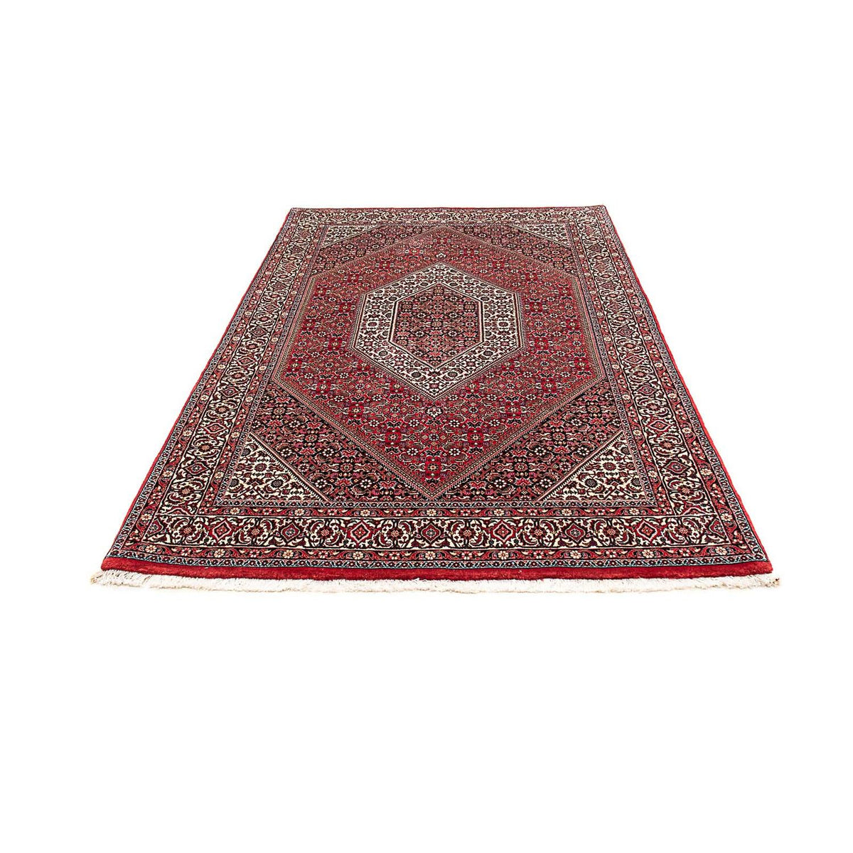 Tapis persan - Bidjar - 211 x 136 cm - rouge