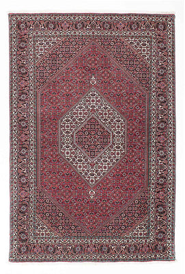 Tapis persan - Bidjar - 200 x 133 cm - rouge clair