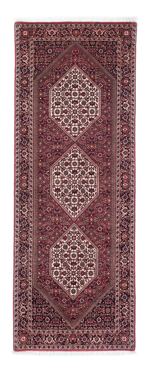 Tapis de couloir Tapis persan - Bidjar - 207 x 75 cm - rouge
