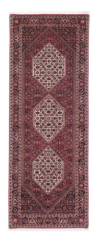 Tapis de couloir Tapis persan - Bidjar - 207 x 75 cm - rouge