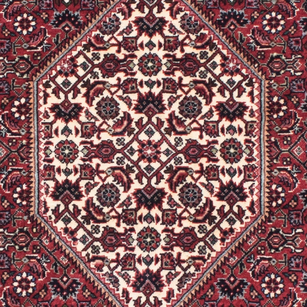 Tapis de couloir Tapis persan - Bidjar - 207 x 75 cm - rouge