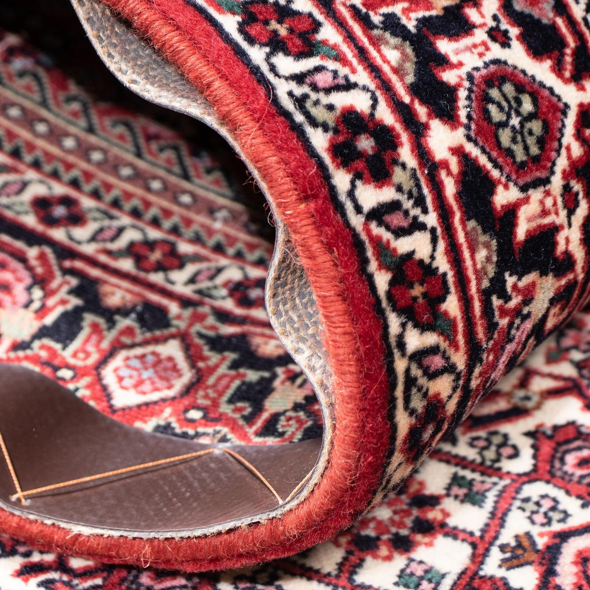 Tapis de couloir Tapis persan - Bidjar - 207 x 75 cm - rouge