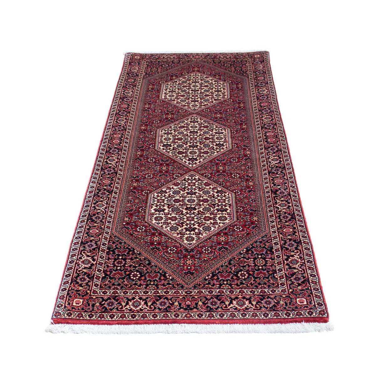 Tapis de couloir Tapis persan - Bidjar - 207 x 75 cm - rouge