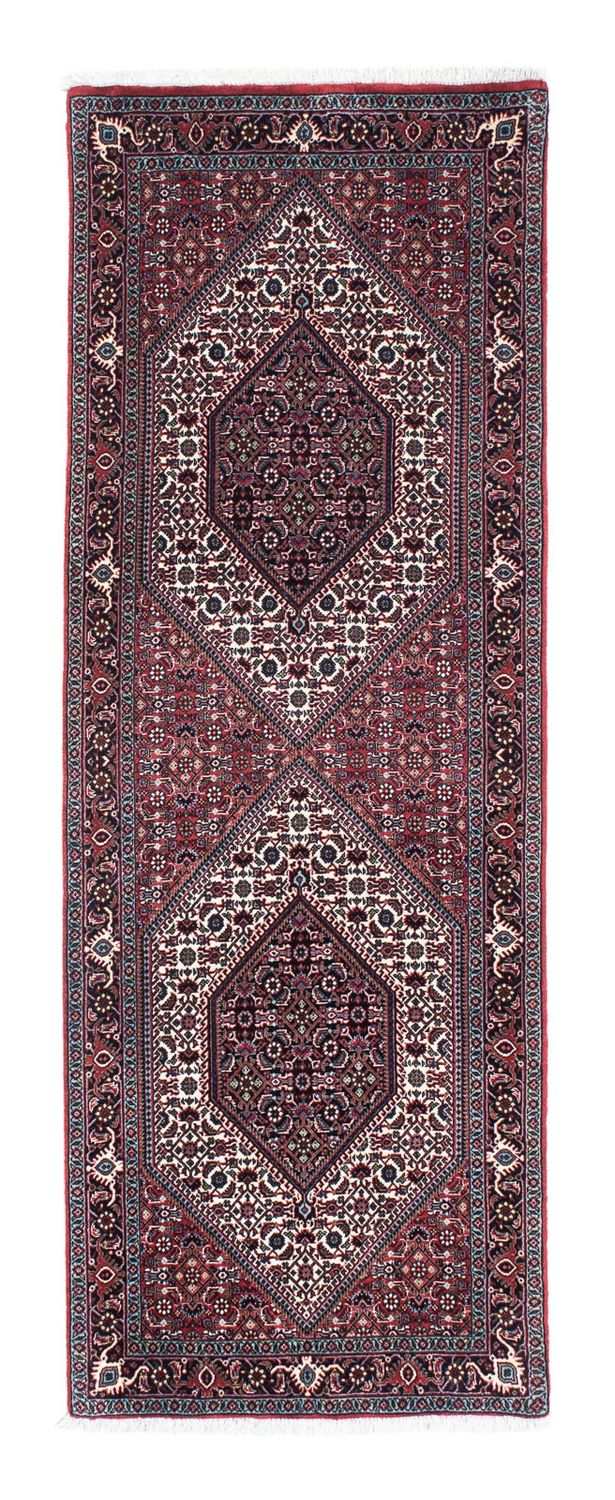 Tapis de couloir Tapis persan - Bidjar - 201 x 74 cm - rouge