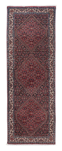 Tapis de couloir Tapis persan - Bidjar - 217 x 73 cm - bleu foncé
