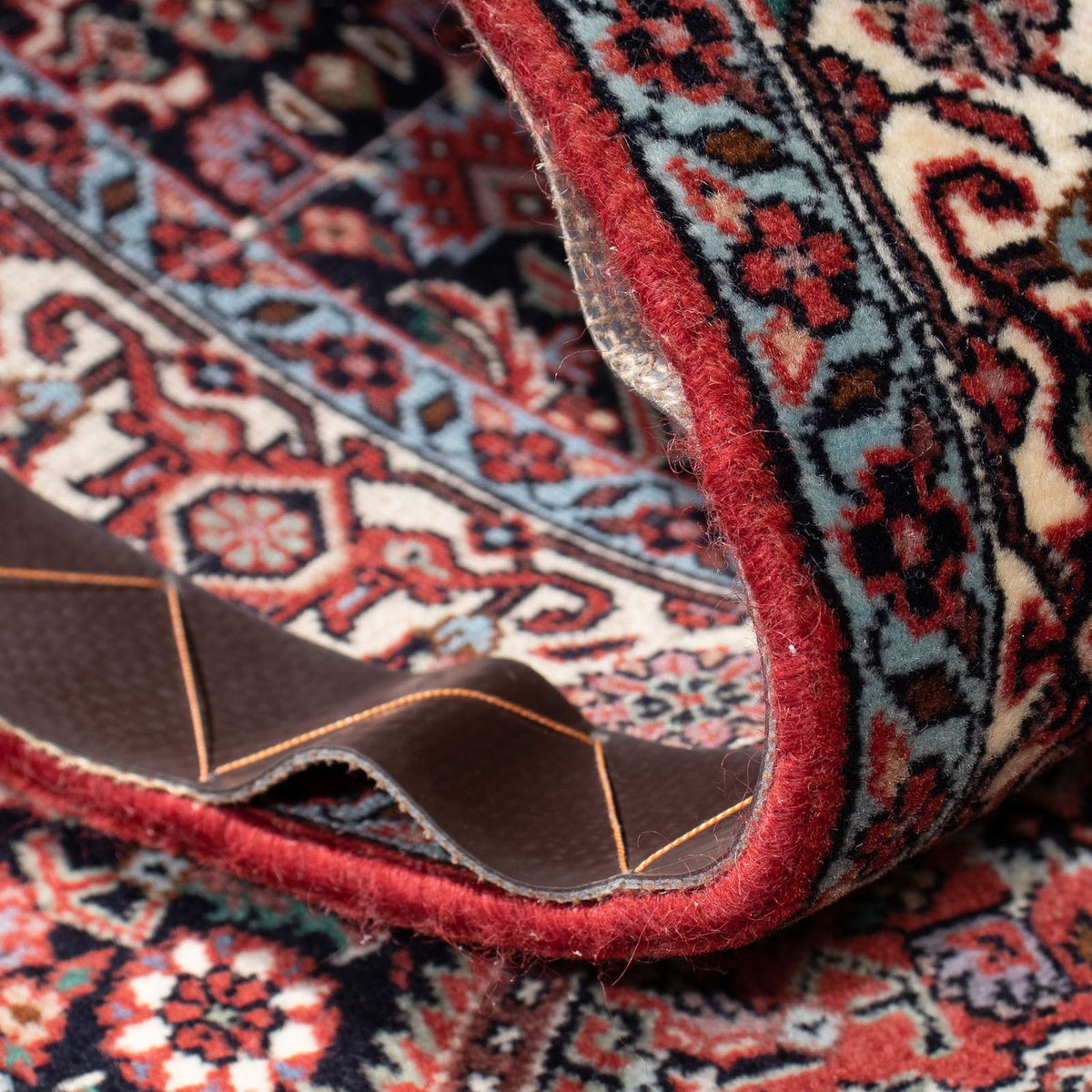 Tapis de couloir Tapis persan - Bidjar - 217 x 73 cm - bleu foncé