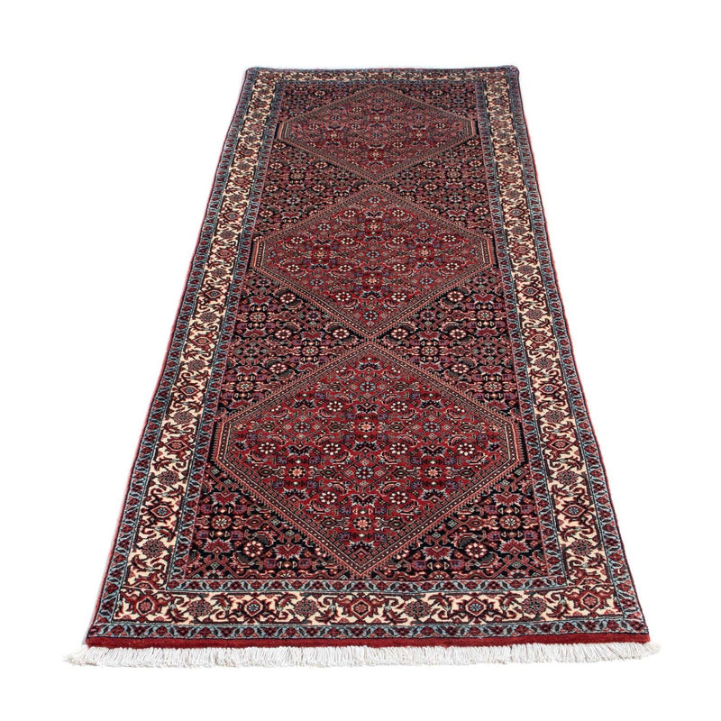 Tapis de couloir Tapis persan - Bidjar - 217 x 73 cm - bleu foncé