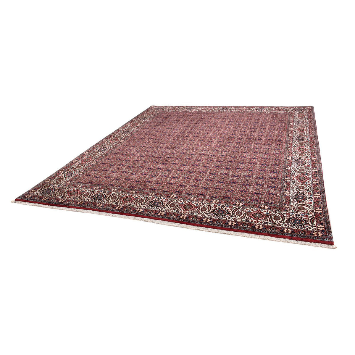 Tapis persan - Bidjar - 292 x 250 cm - rouge clair