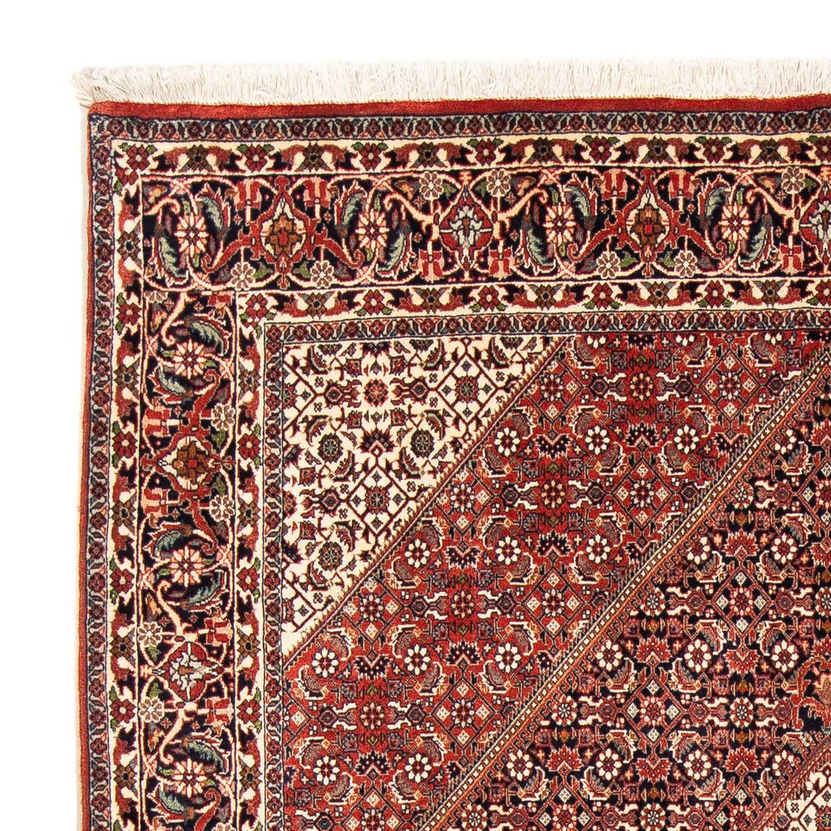 Tapis persan - Bidjar - 245 x 174 cm - rouge clair