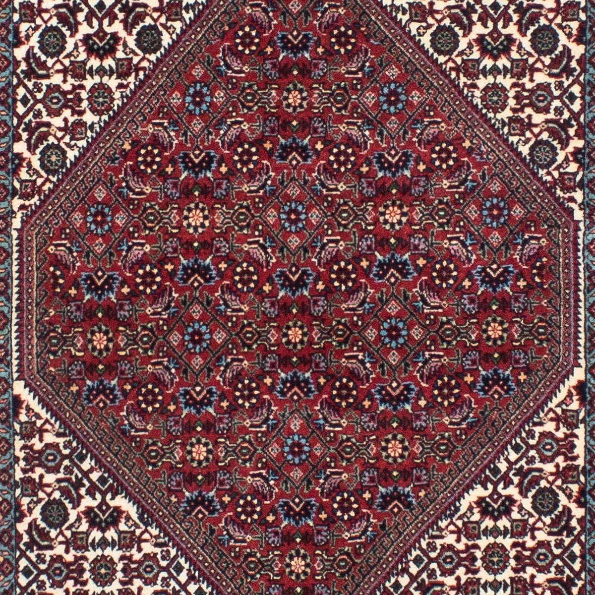 Tapis de couloir Tapis persan - Bidjar - 290 x 83 cm - rouge