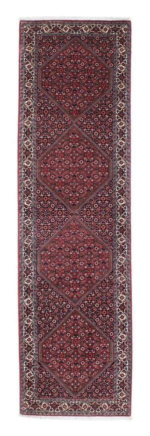 Tapis de couloir Tapis persan - Bidjar - 310 x 80 cm - rouge