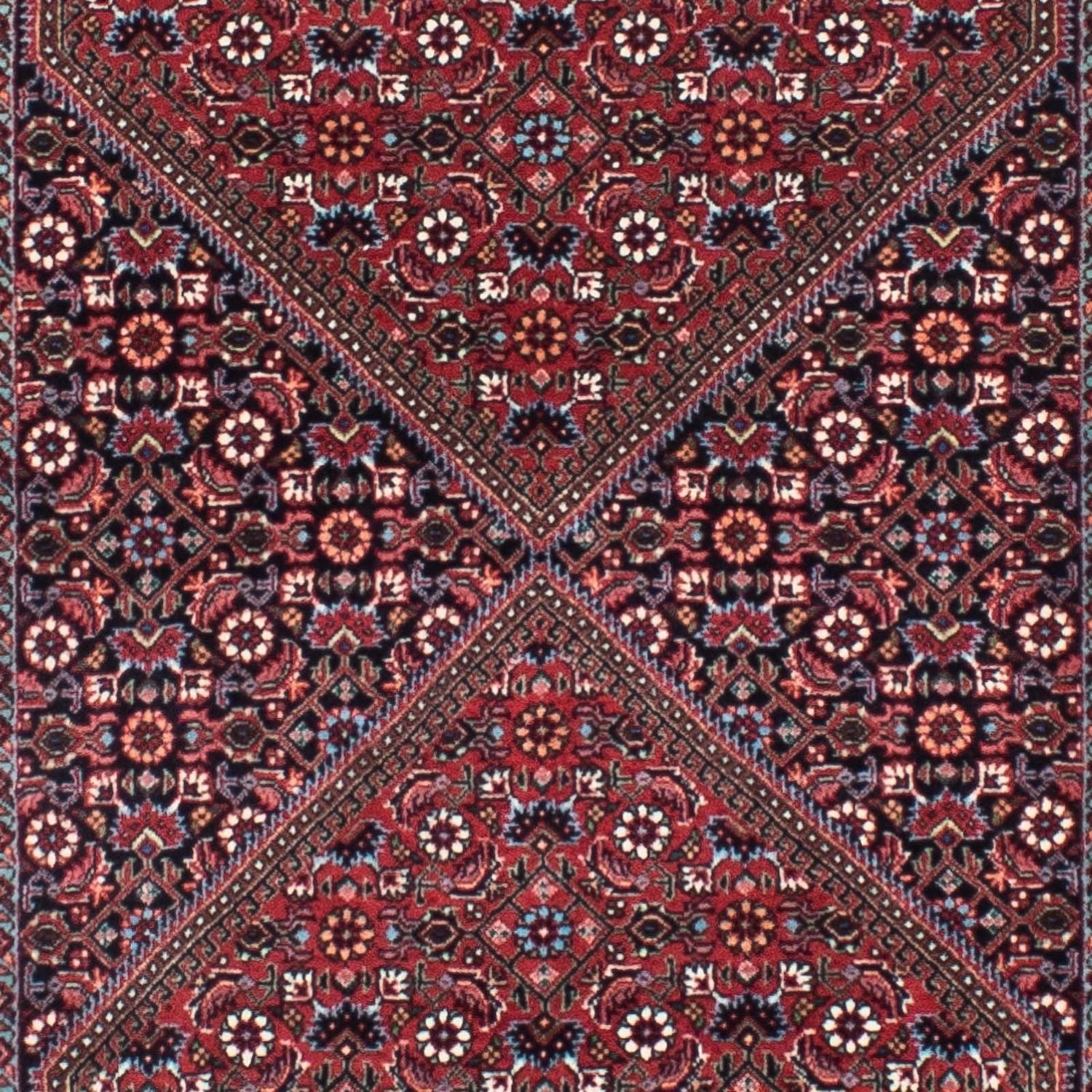 Tapis de couloir Tapis persan - Bidjar - 310 x 80 cm - rouge