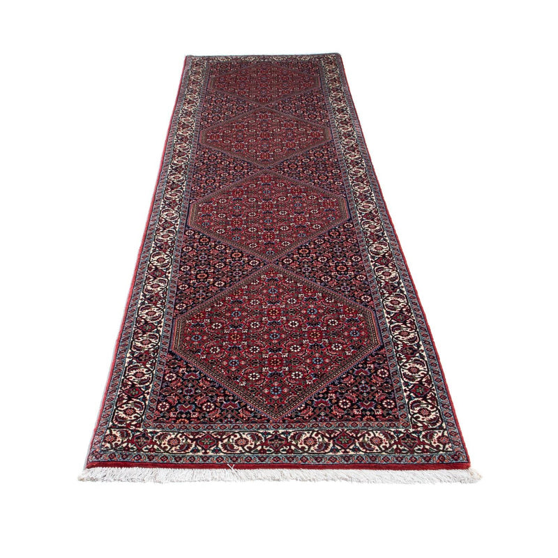 Tapis de couloir Tapis persan - Bidjar - 310 x 80 cm - rouge