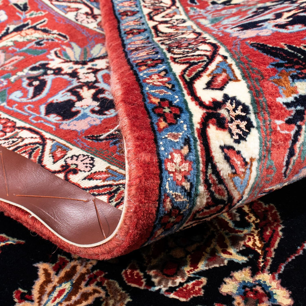 Tapis persan - Bidjar - 352 x 256 cm - bleu foncé