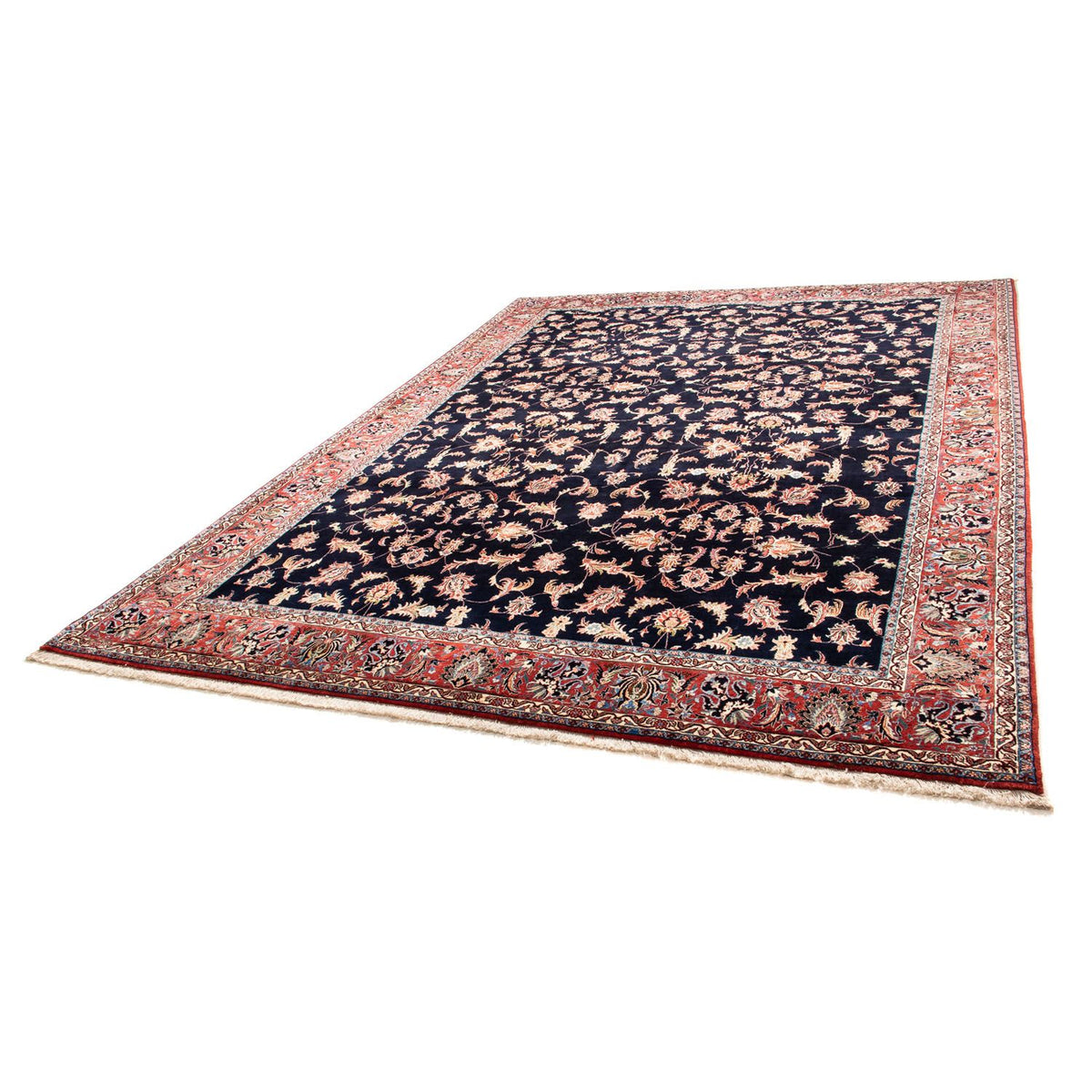 Tapis persan - Bidjar - 352 x 256 cm - bleu foncé