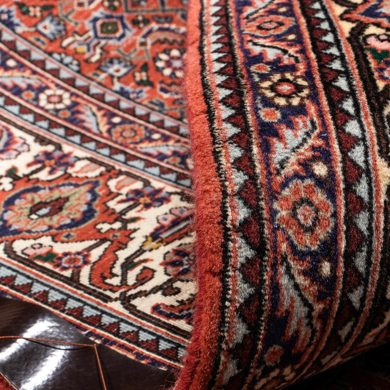 Tapis persan - Bidjar - 239 x 168 cm - rouge clair