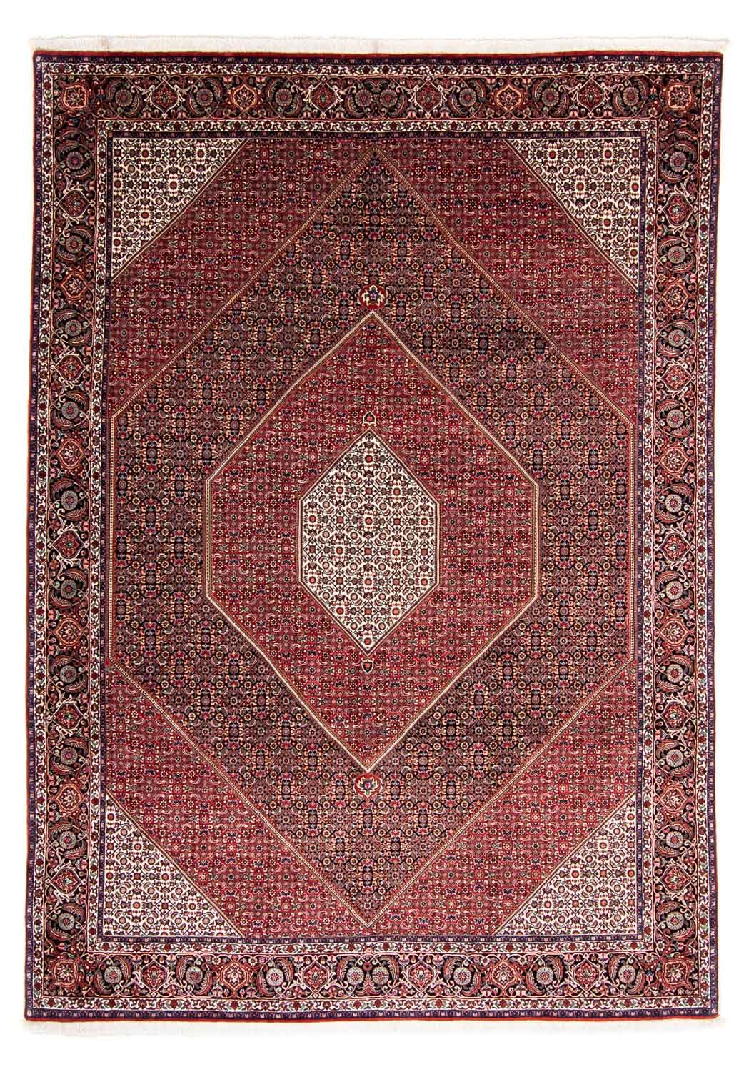 Tapis persan - Bidjar - 350 x 252 cm - rouge foncé