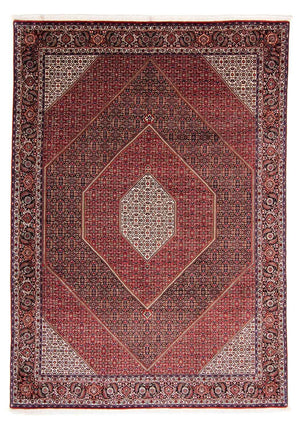 Tapis persan - Bidjar - 350 x 252 cm - rouge foncé