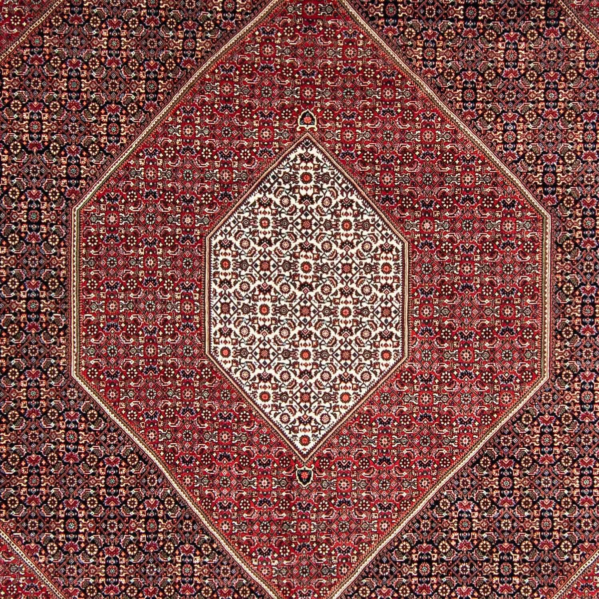 Tapis persan - Bidjar - 350 x 252 cm - rouge foncé