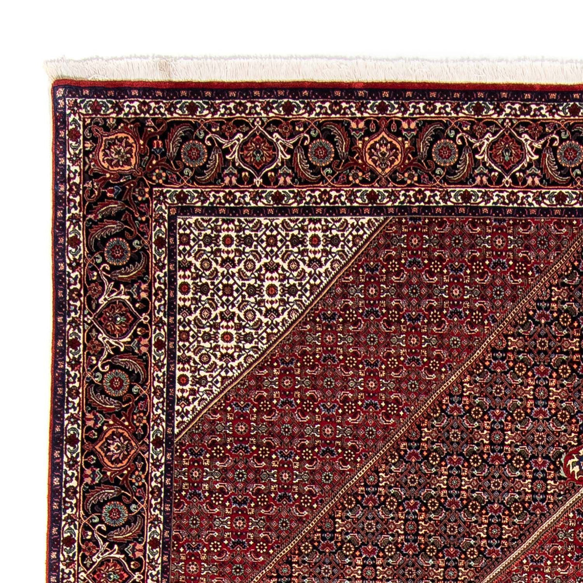 Tapis persan - Bidjar - 350 x 252 cm - rouge foncé