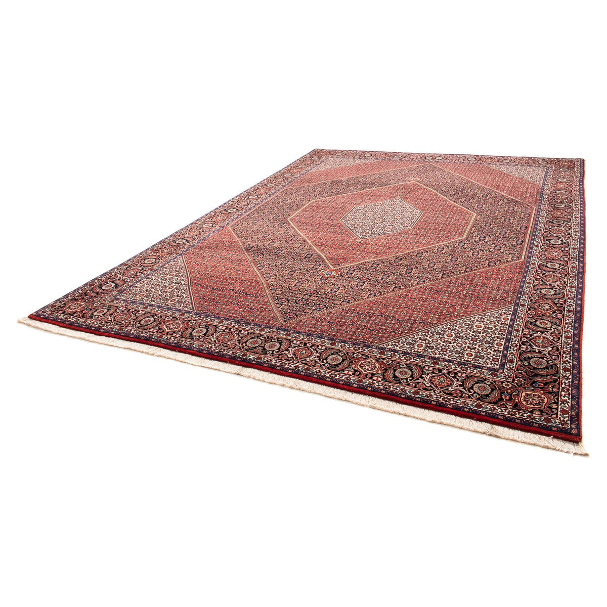 Tapis persan - Bidjar - 350 x 252 cm - rouge foncé