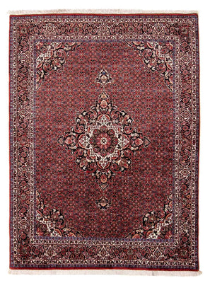 Tapis persan - Bidjar - 230 x 175 cm - rouge foncé