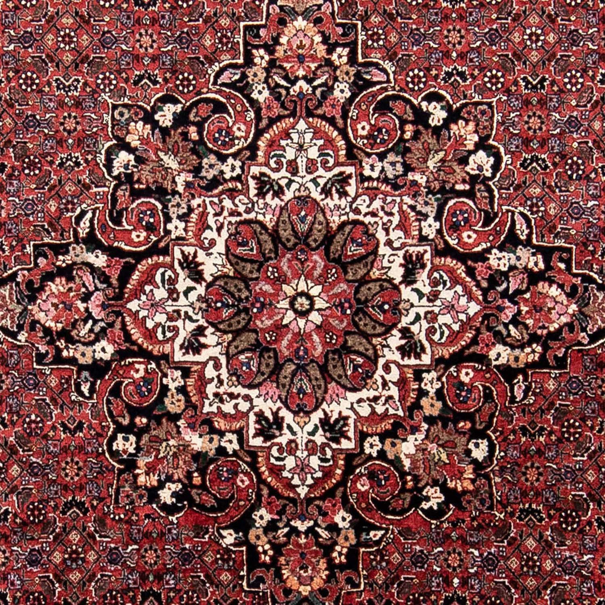 Tapis persan - Bidjar - 230 x 175 cm - rouge foncé