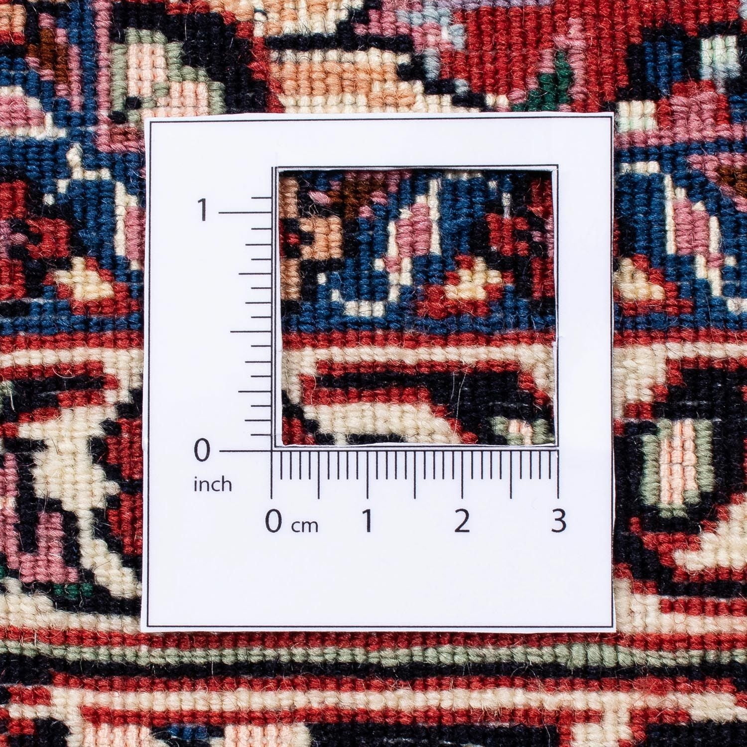 Tapis persan - Bidjar - 230 x 175 cm - rouge foncé