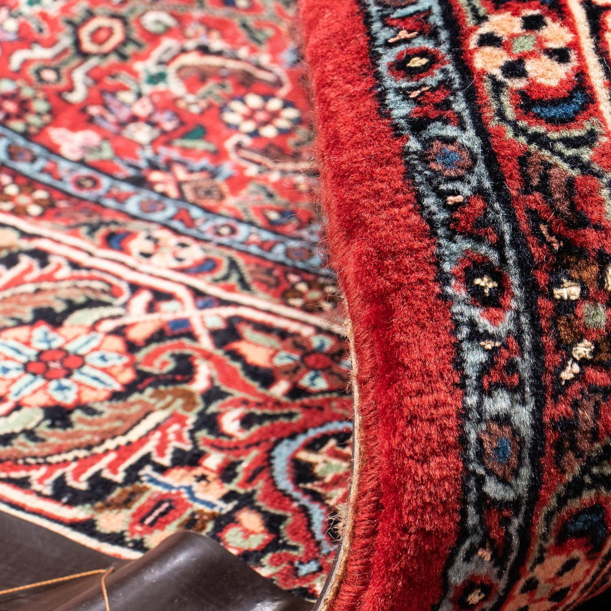 Tapis persan - Bidjar - 233 x 166 cm - rouge