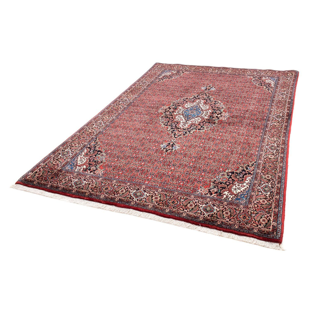 Tapis persan - Bidjar - 233 x 166 cm - rouge