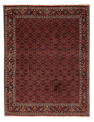 Tapis persan - Bidjar - 246 x 200 cm - rouge foncé