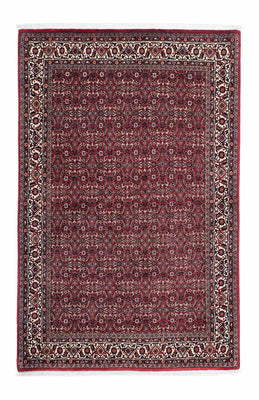 Tapis persan - Bidjar - 208 x 134 cm - rouge foncé