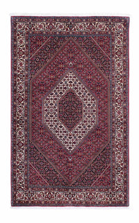 Tapis persan - Bidjar - 205 x 130 cm - rouge foncé