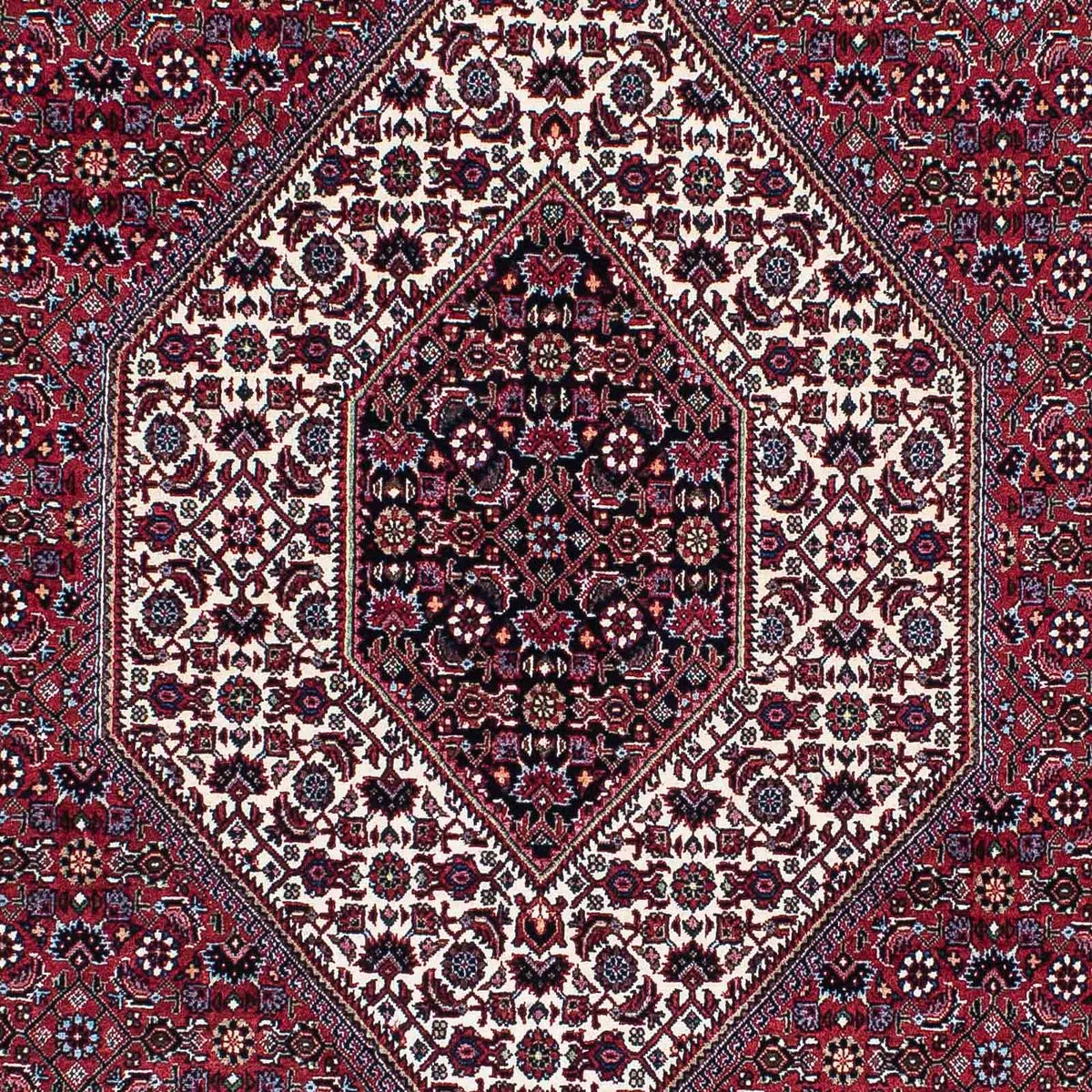 Tapis persan - Bidjar - 205 x 130 cm - rouge foncé