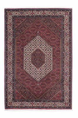 Tapis persan - Bidjar - 209 x 140 cm - rouge clair