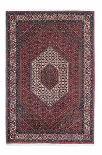 Tapis persan - Bidjar - 209 x 140 cm - rouge clair