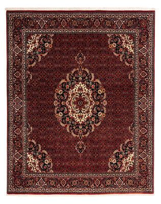 Tapis persan - Bidjar - 257 x 203 cm - rouge foncé