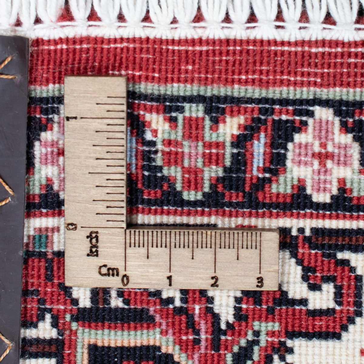 Tapis de couloir Tapis persan - Bidjar - 350 x 83 cm - rouge foncé