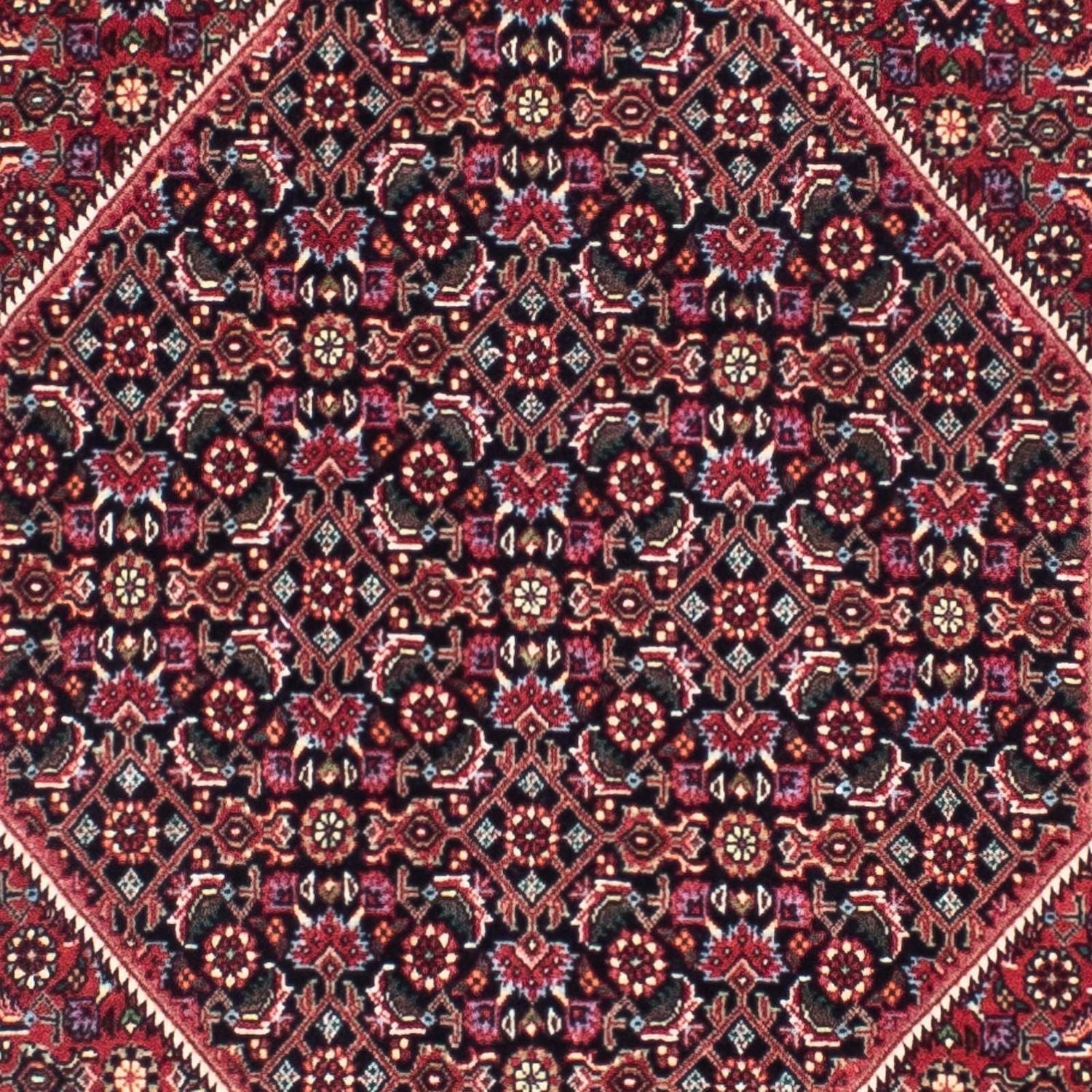 Tapis de couloir Tapis persan - Bidjar - 291 x 84 cm - rouge foncé