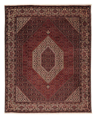 Tapis persan - Bidjar - 251 x 202 cm - rouge foncé