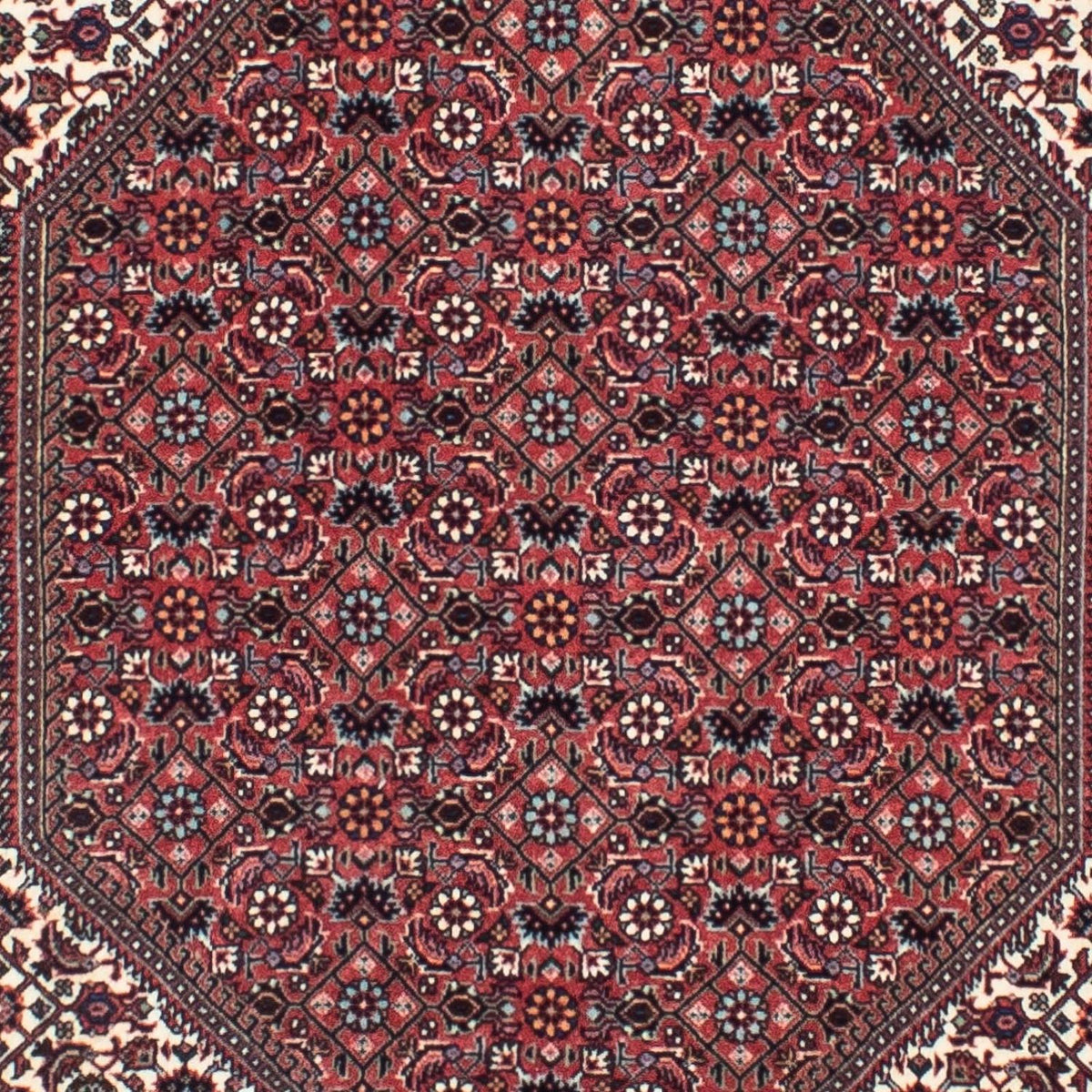 Tapis de couloir Tapis persan - Bidjar - 317 x 88 cm - rouge clair
