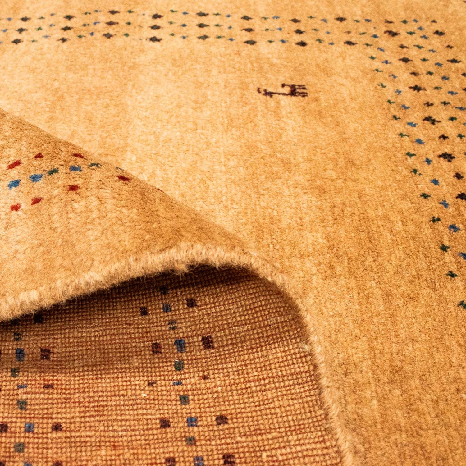 Tapis Gabbeh - Persan - 149 x 110 cm - marron