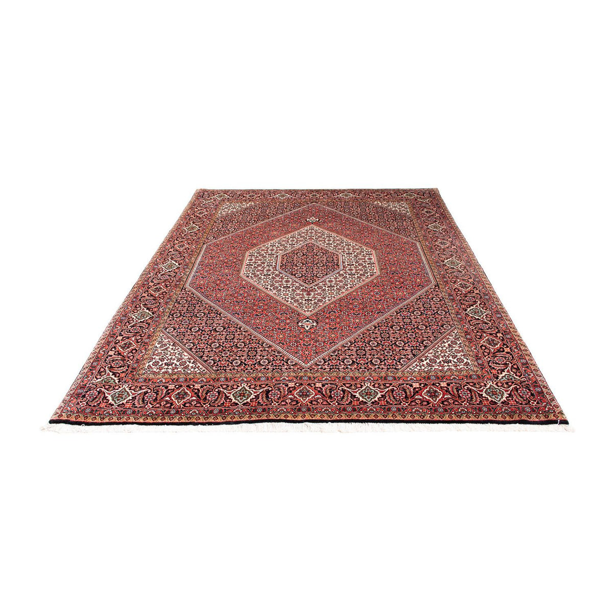 Tapis persan - Bidjar - 238 x 172 cm - rouge clair