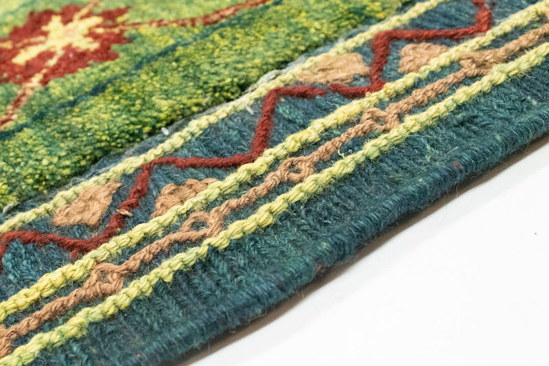 Tapis Kelim - Oriental - 205 x 147 cm - vert