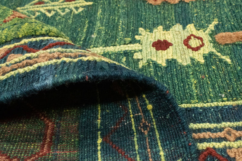 Tapis Kelim - Oriental - 205 x 147 cm - vert