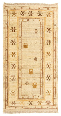 Tapis Gabbeh - Persan - 142 x 73 cm - beige