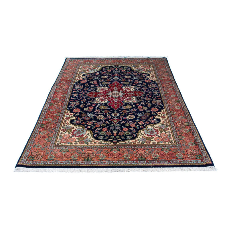 Tapis persan - Ghom - 215 x 139 cm - bleu foncé