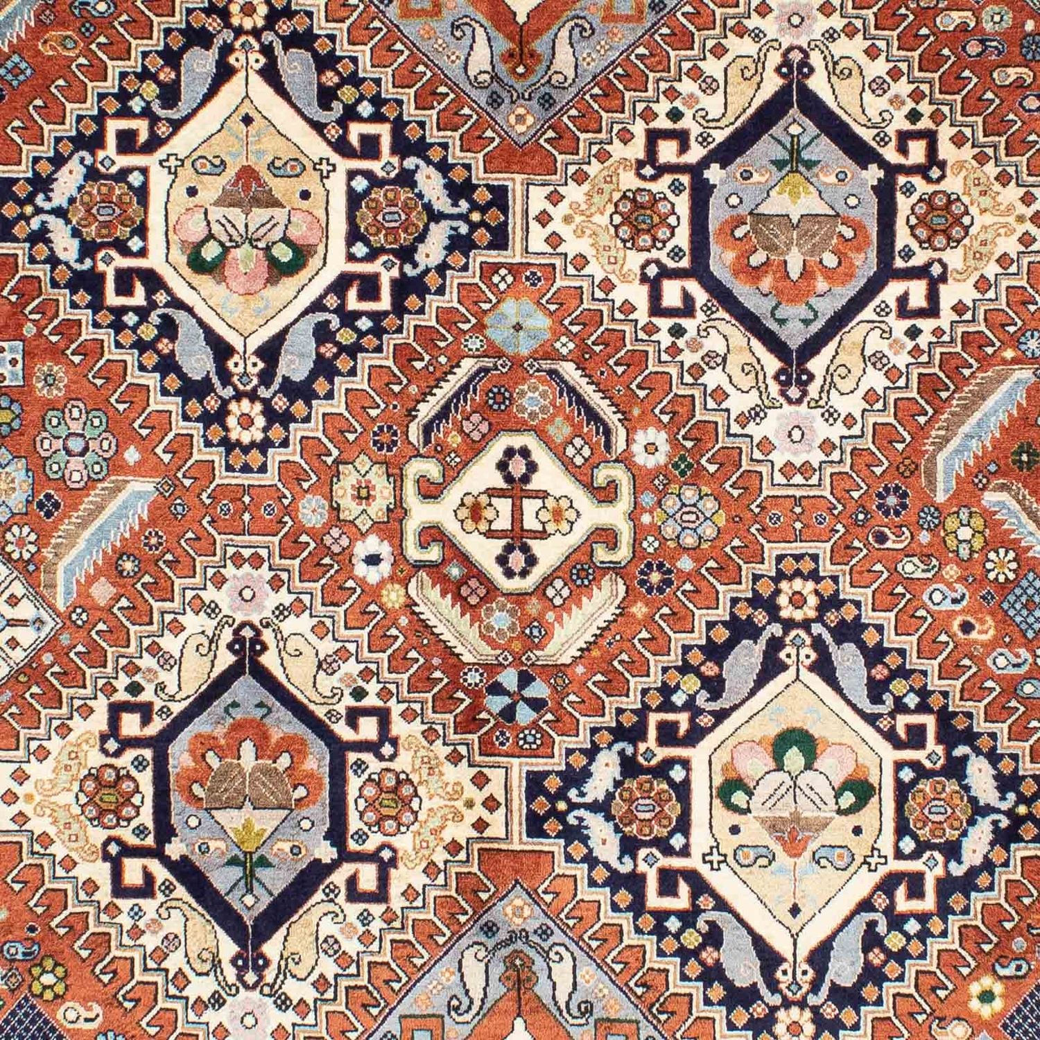 Tapis Gabbeh - Persan Kashkuli - 253 x 176 cm - multicolore