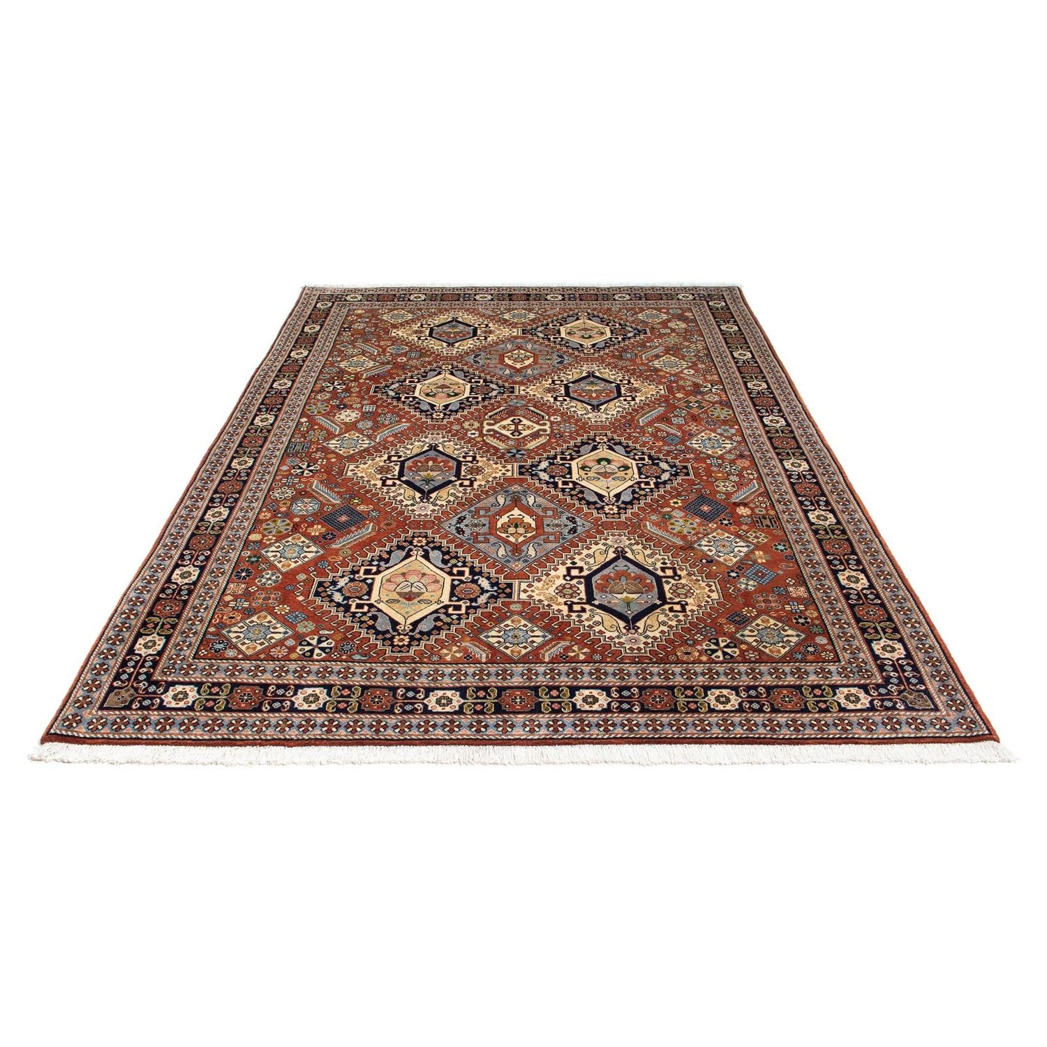 Tapis Gabbeh - Persan Kashkuli - 253 x 176 cm - multicolore